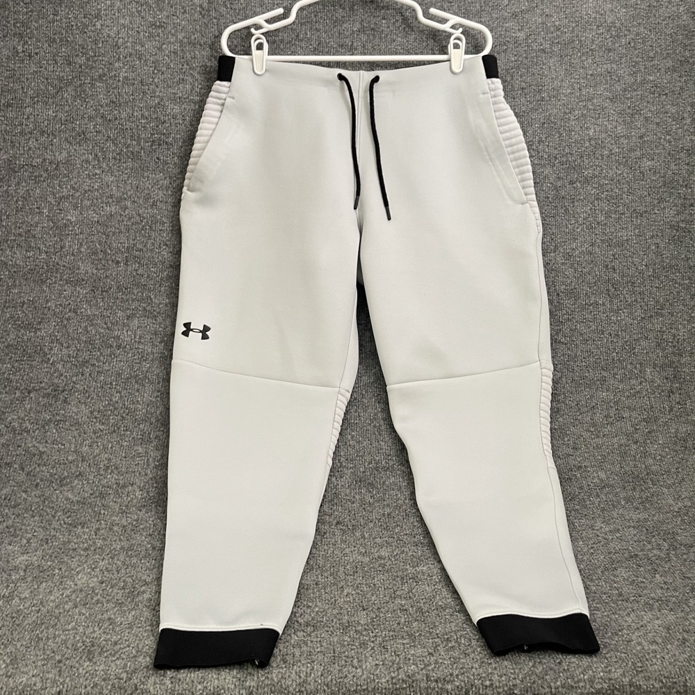 Under Armour Unstoppable Move Joggers Mens Sz XL Halo Grey Moto Pants 1352096